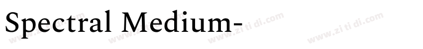 Spectral Medium字体转换 Spectral Medium字体转换